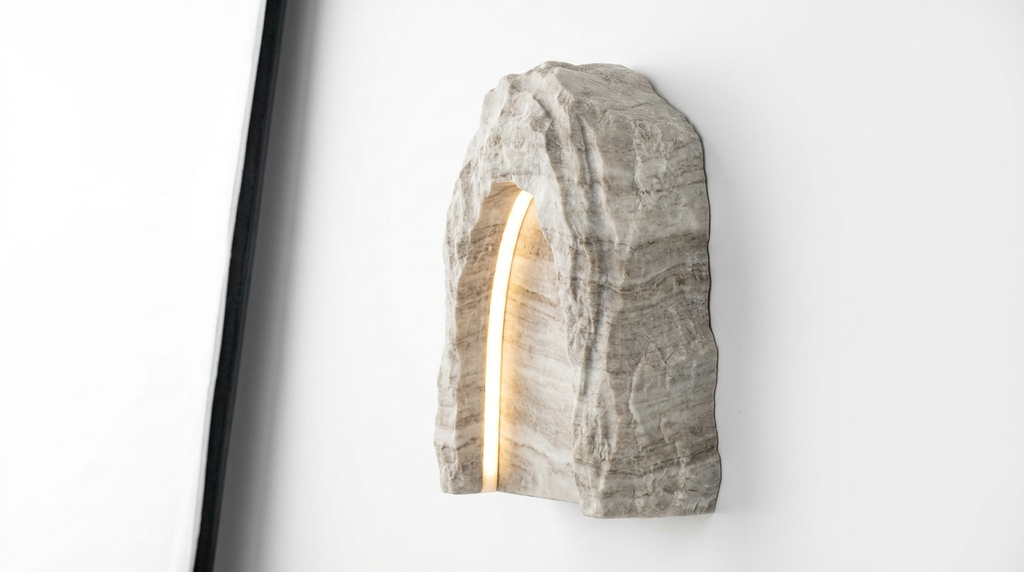 Morwenna Nordic Marble Cave LED Wall Light