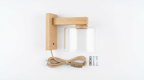 Thais Wood Nordic Glass Wall Light