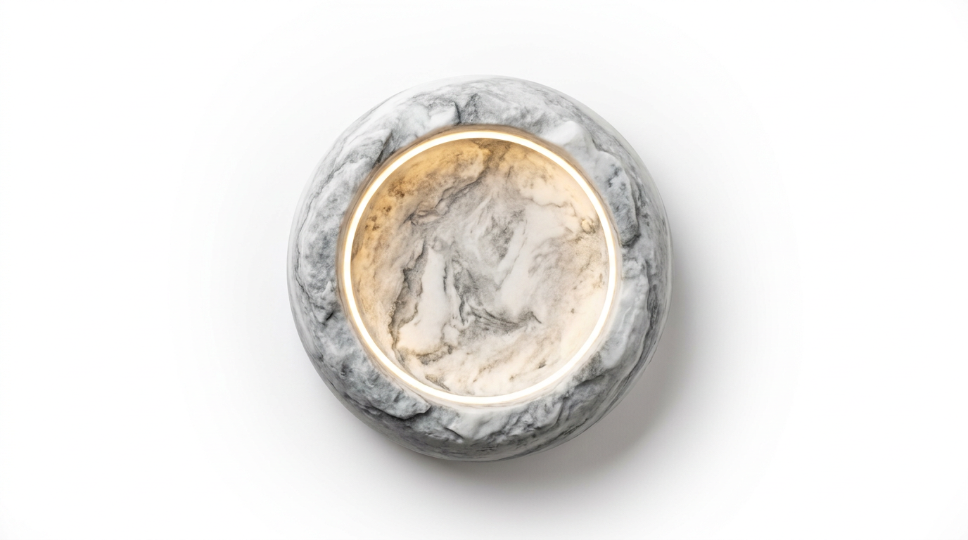 Morwenna Nordic Marble Cave LED Wall Light