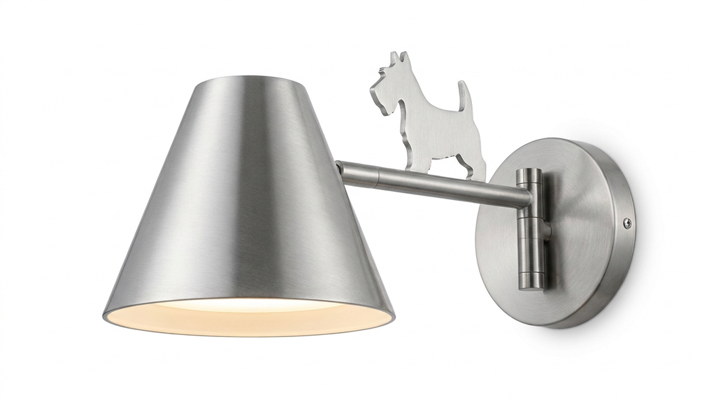 Nordic Aluminum Lampshade Scottie LED Wall Light
