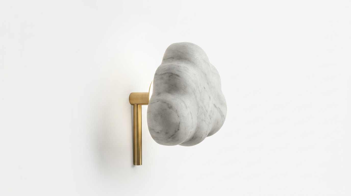 Nordic Marble Cloud Stone Wall Light