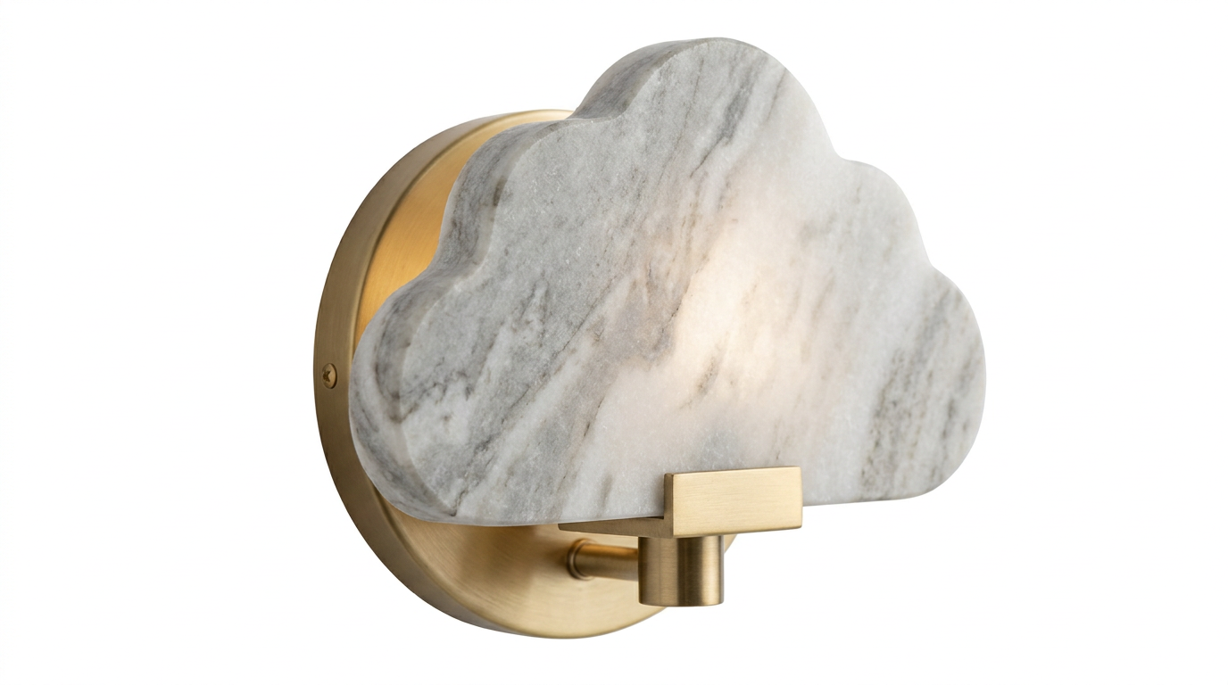 Nordic Marble Cloud Stone Wall Light