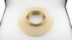 Lustra Pleated Retro Brass Acrylic Ceiling Light