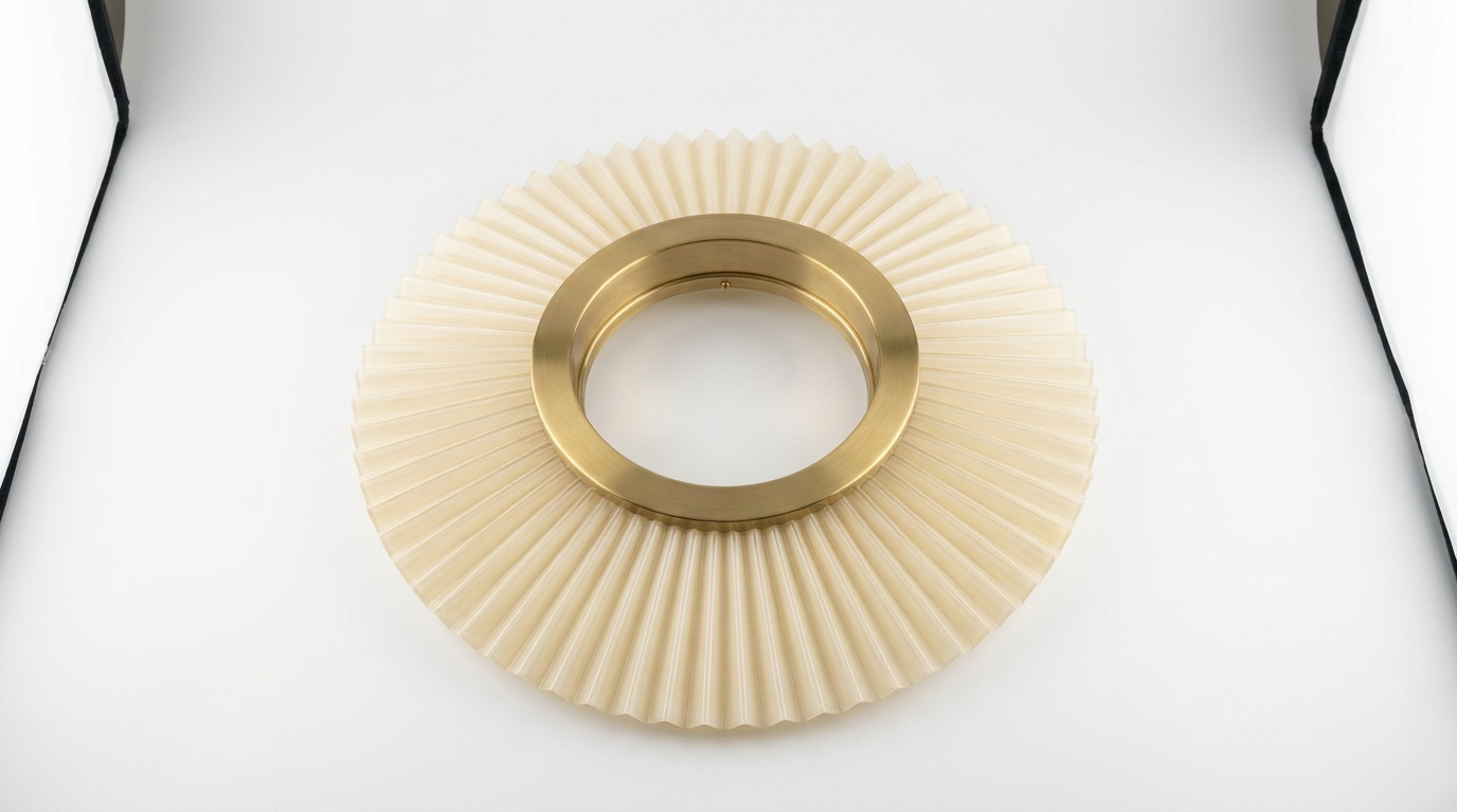 Lustra Pleated Retro Brass Acrylic Ceiling Light