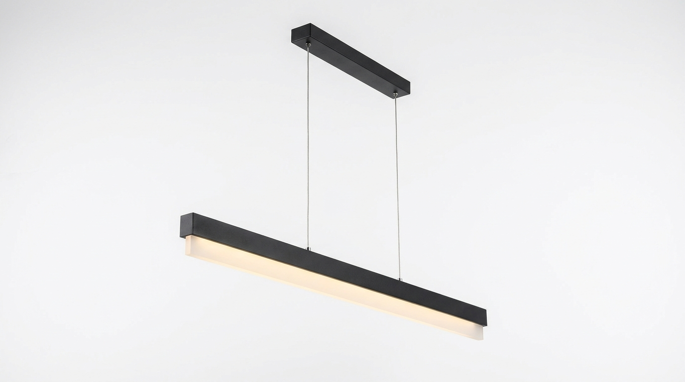 Nordic Acrylic Linear Iron Strip Pendant Light