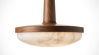 Aurelia Wood Modern Alabaster Ceiling Light