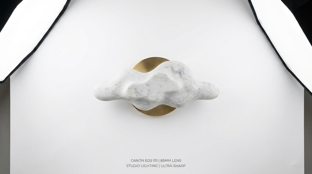 Nordic Marble Cloud Stone Wall Light