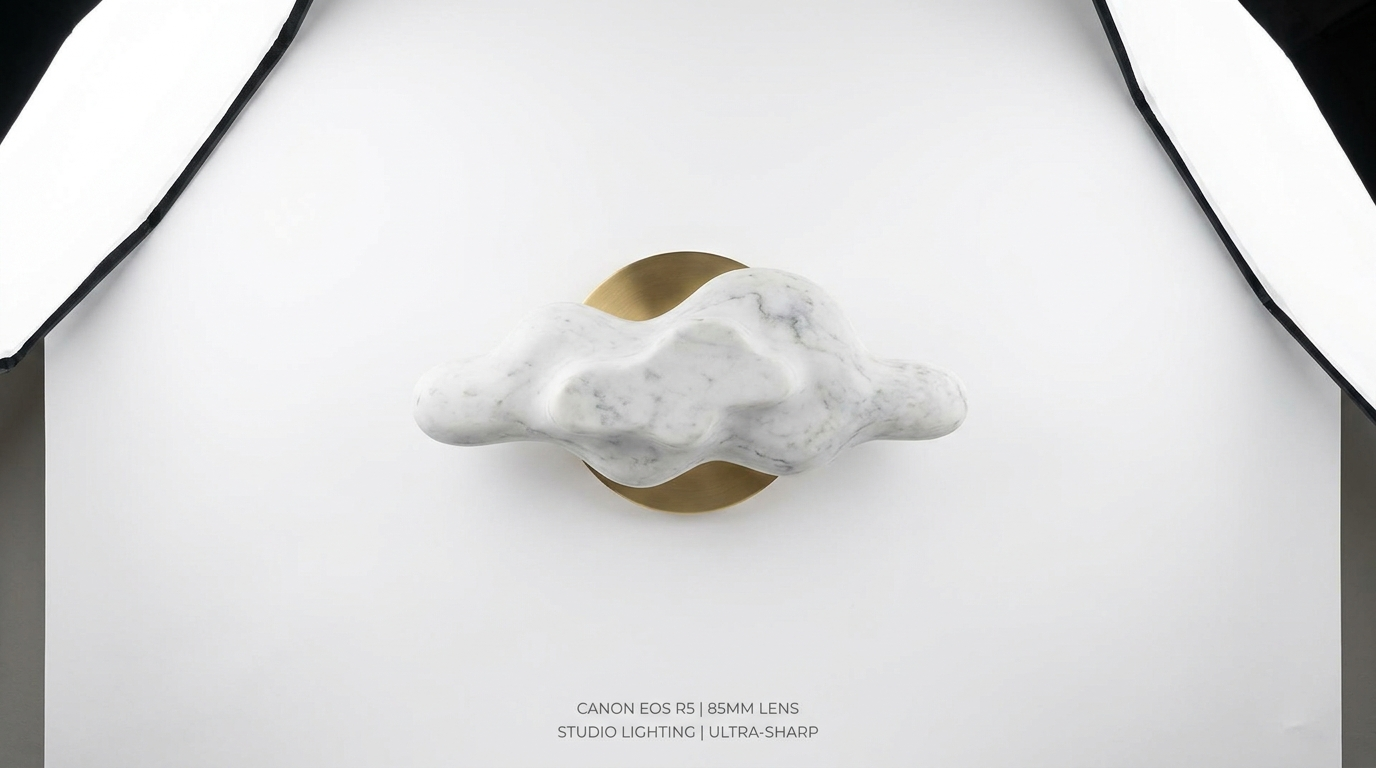 Nordic Marble Cloud Stone Wall Light