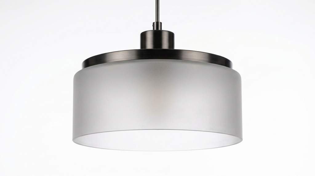 Nordic Acrylic Shade Iron Finish Alena Pendant Light