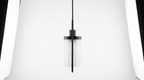 Nordic Acrylic Shade Iron Finish Alena Pendant Light