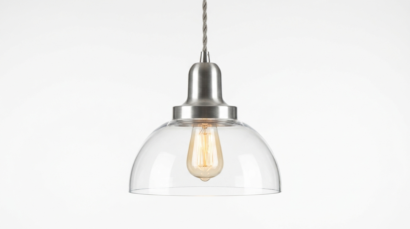 Nordic Aluminum with Glass Shade Luke Pendant Light