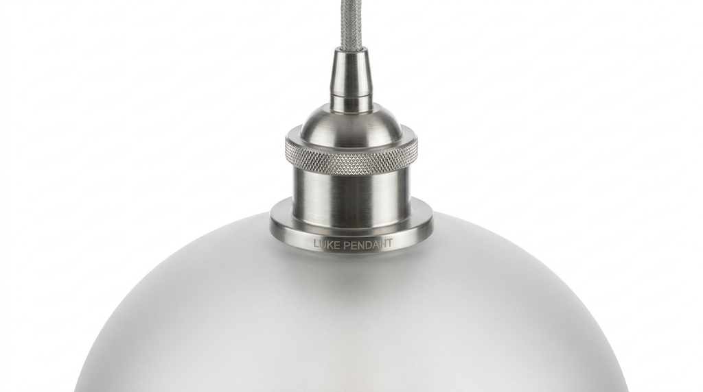 Nordic Aluminum with Glass Shade Luke Pendant Light