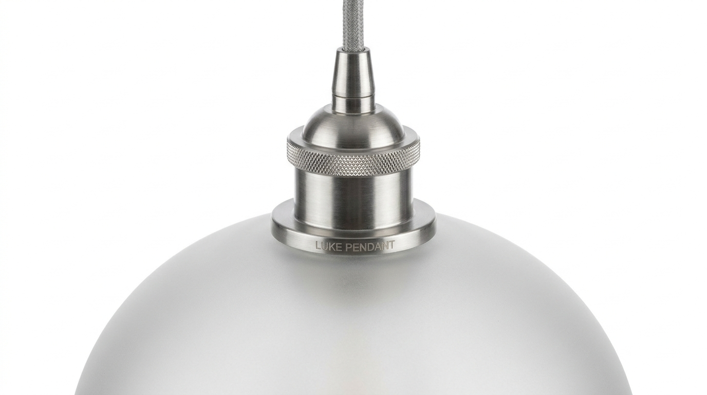 Nordic Aluminum with Glass Shade Luke Pendant Light