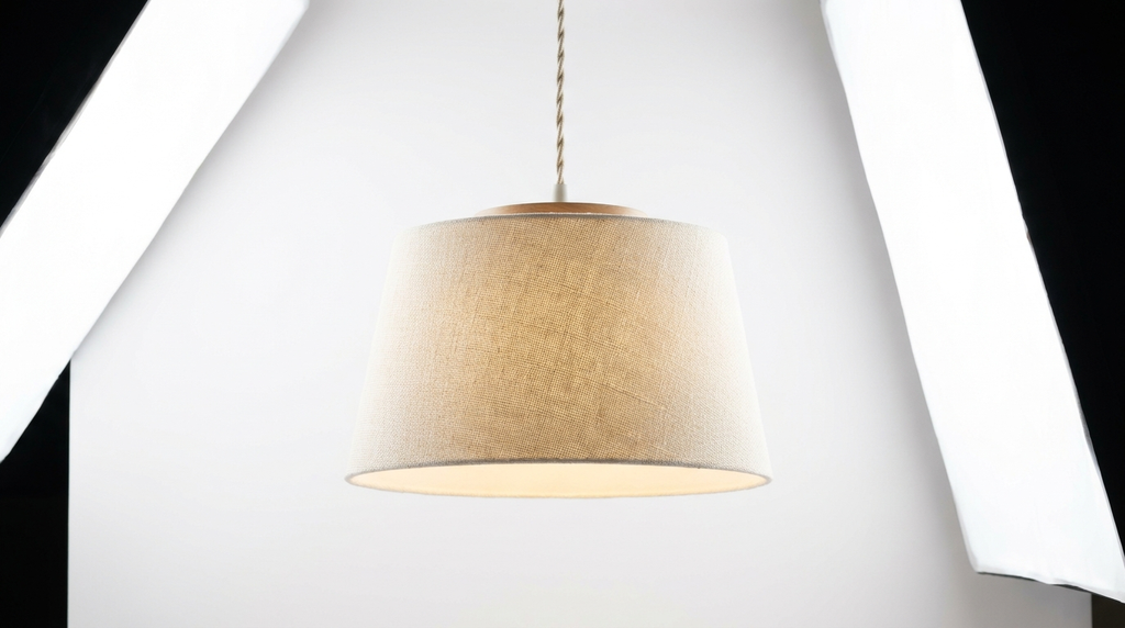 Nordic Cream Style Viena Fabric Pendant Light