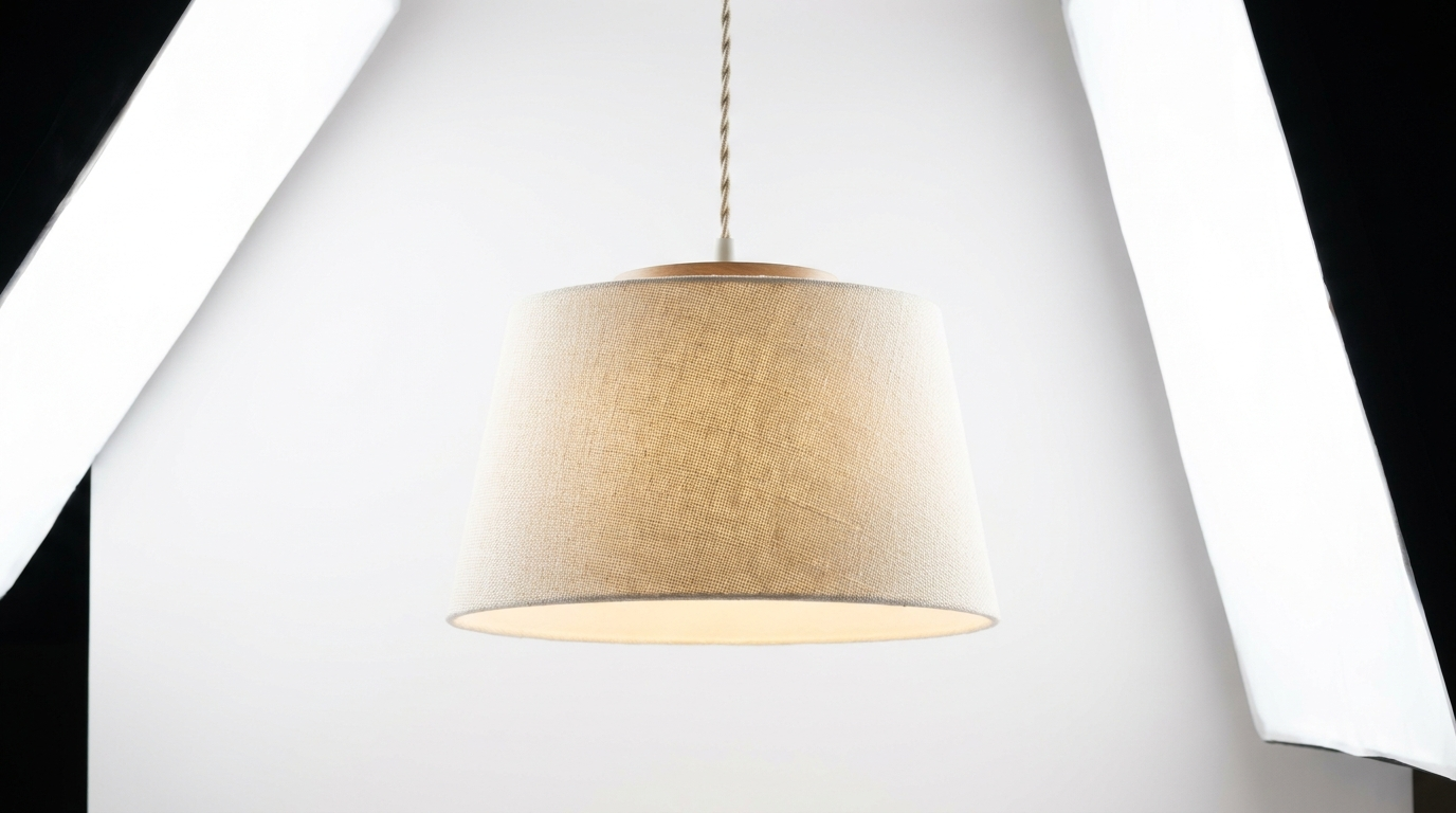 Nordic Cream Style Viena Fabric Pendant Light
