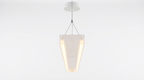 Minimalist Acrylic U-Shaped Linear LED Pendant Light