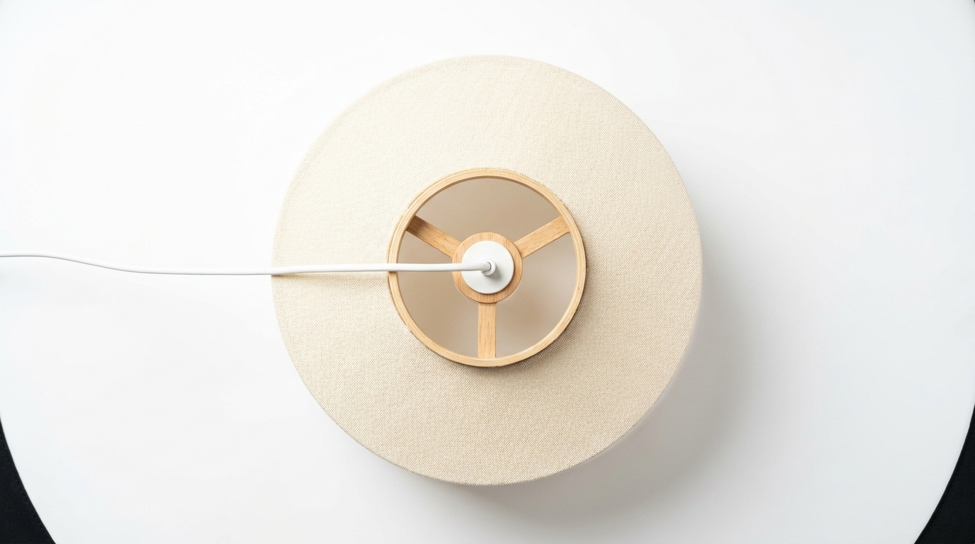 Nordic Cream Style Viena Fabric Pendant Light