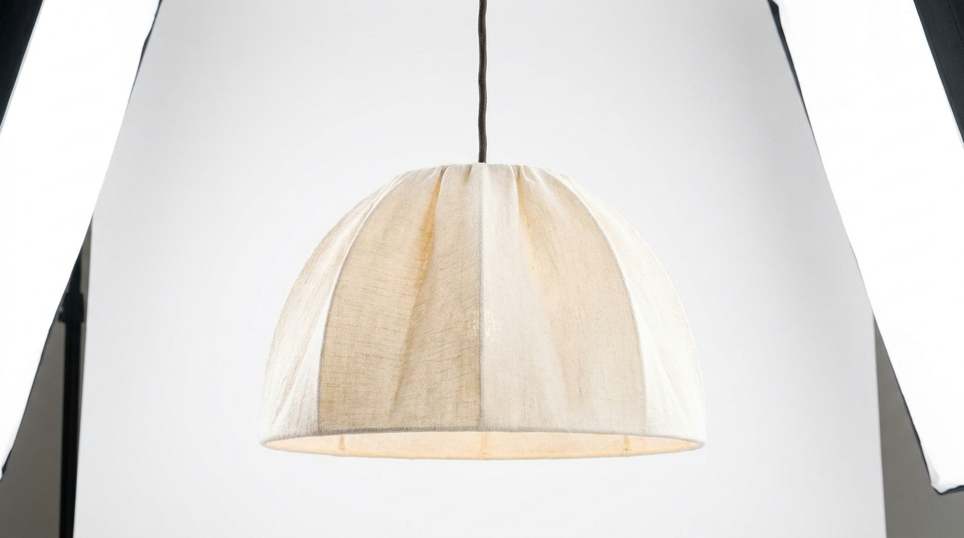 Nordic Creamy Fabric Shade Ainara Pendant Light
