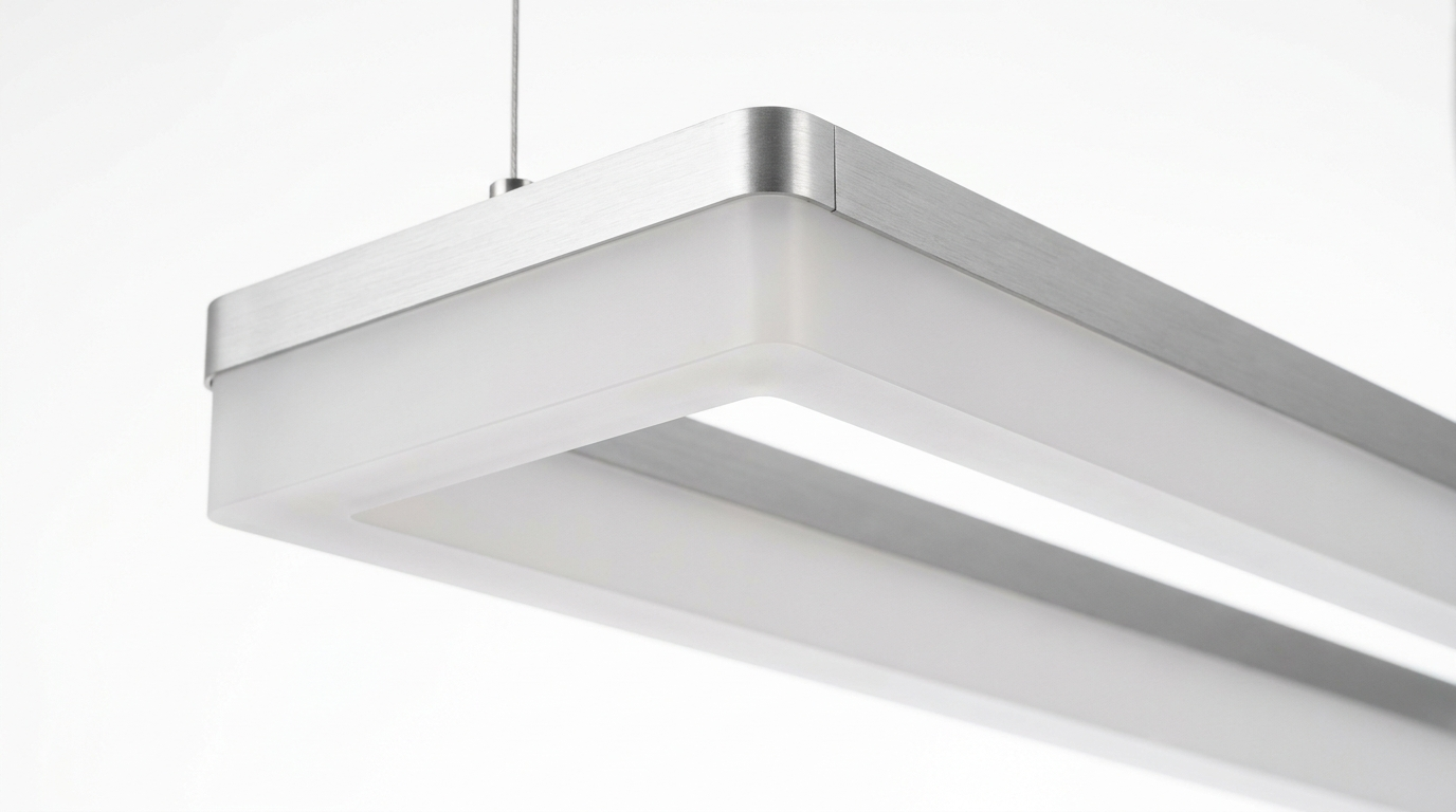 Minimalist Acrylic U-Shaped Linear LED Pendant Light