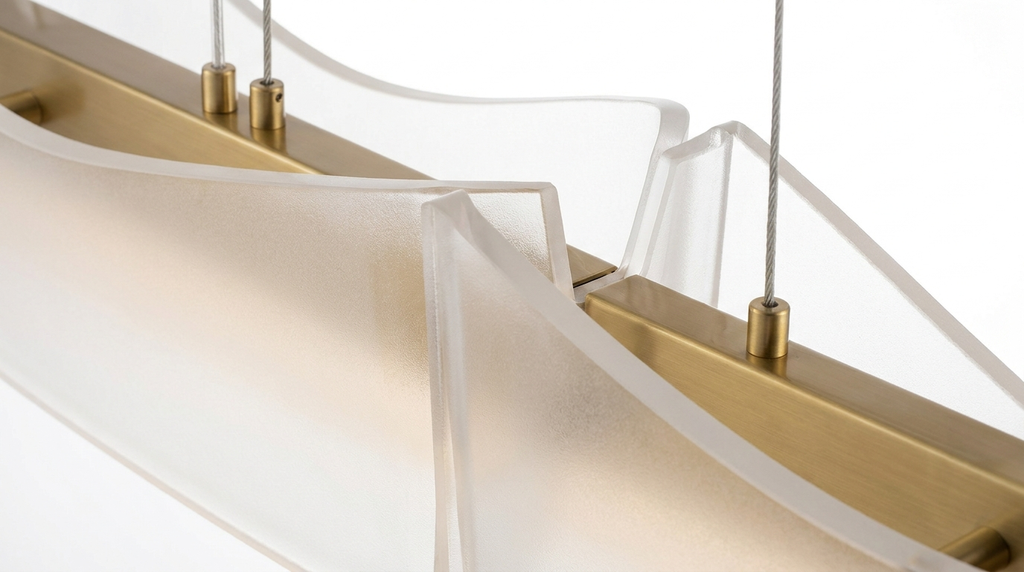 Nordic Acrylic Shade Modessa Linear Pendant Light