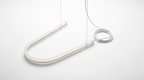 Minimalist Acrylic U-Shaped Linear LED Pendant Light
