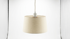 Nordic Creamy Fabric Shade Ainara Pendant Light