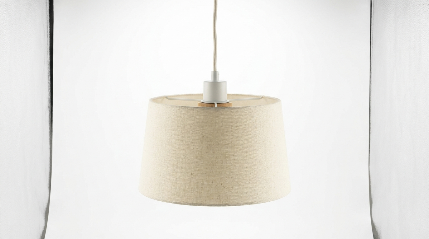 Nordic Creamy Fabric Shade Ainara Pendant Light