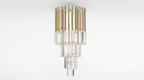 Star Rain Luxury Crystal Pendant Light