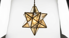 Star Retro Glass Pendant Light
