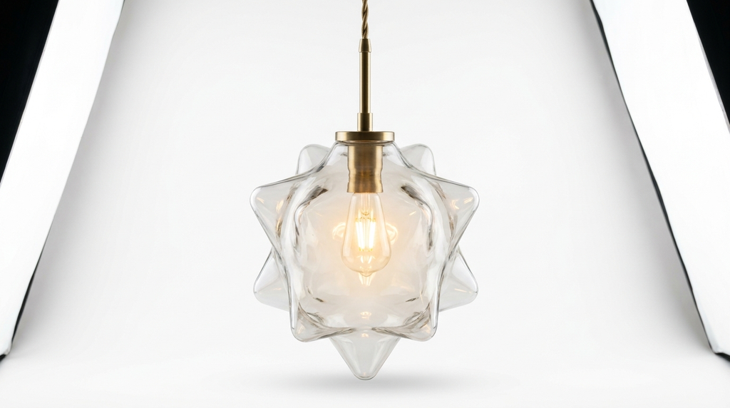 Lyra Star Modern Glass Pendant Light