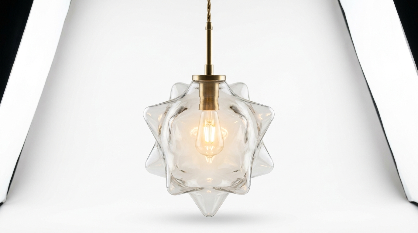Lyra Star Modern Glass Pendant Light