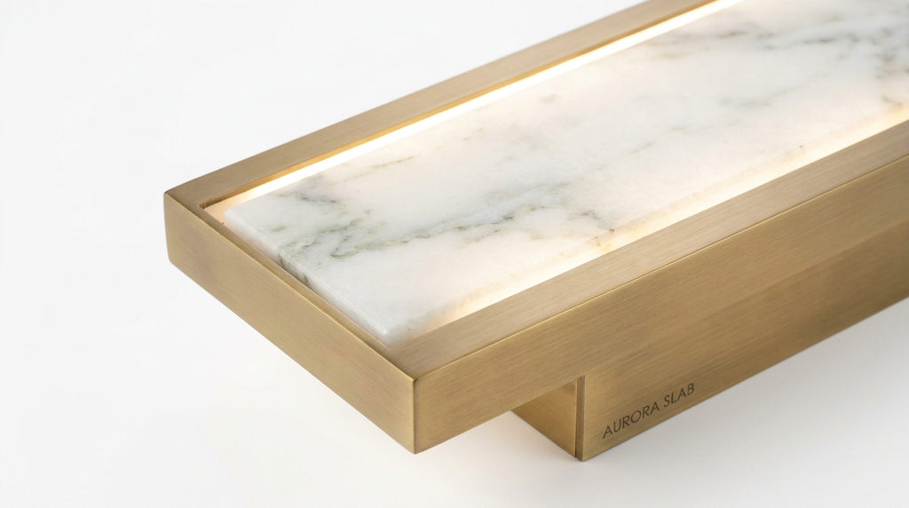 Aurora Slab Modern Nordic Marble Wall Light