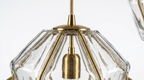 Lyra Star Modern Glass Pendant Light