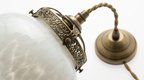 Aurelia Vintage Retro White Jade Glass Pendant Light