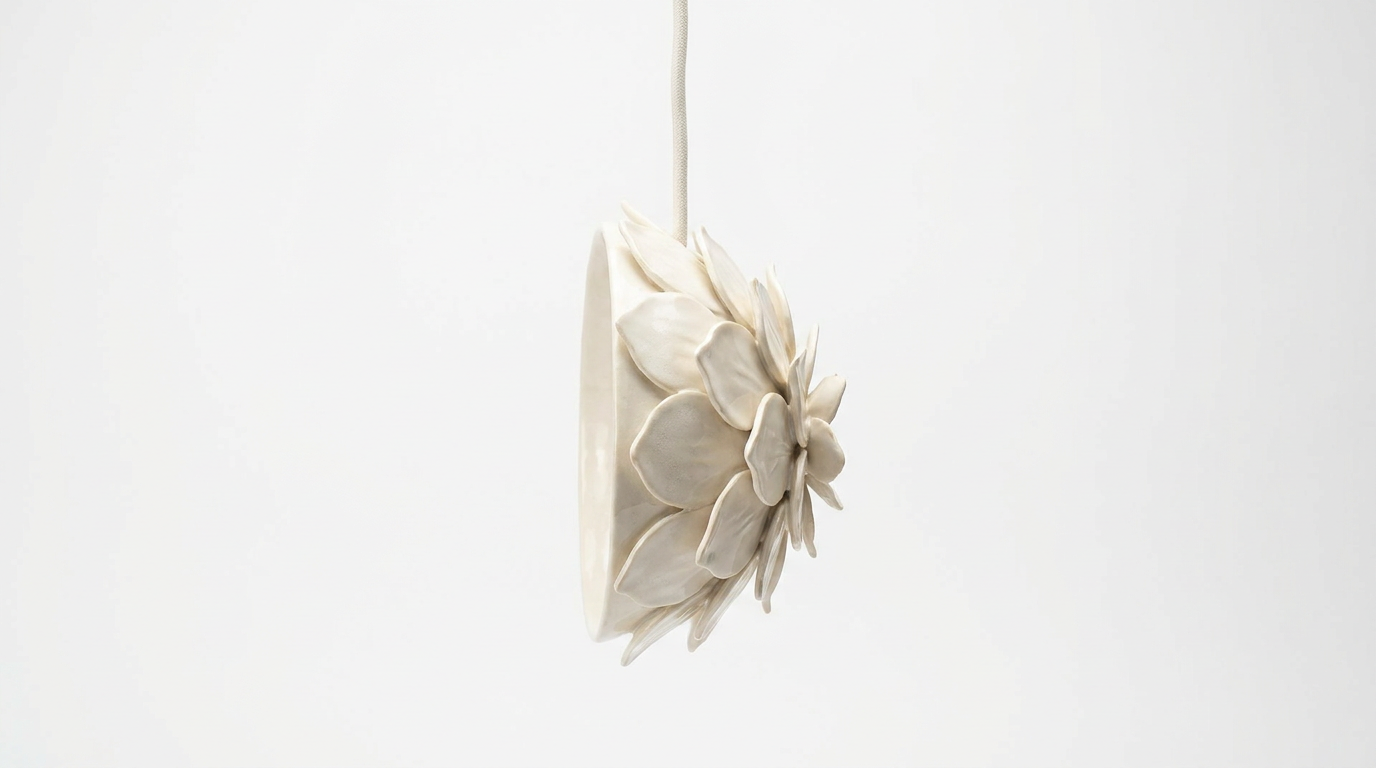 Petalis Charm French Petal Ceramic Pendant Light