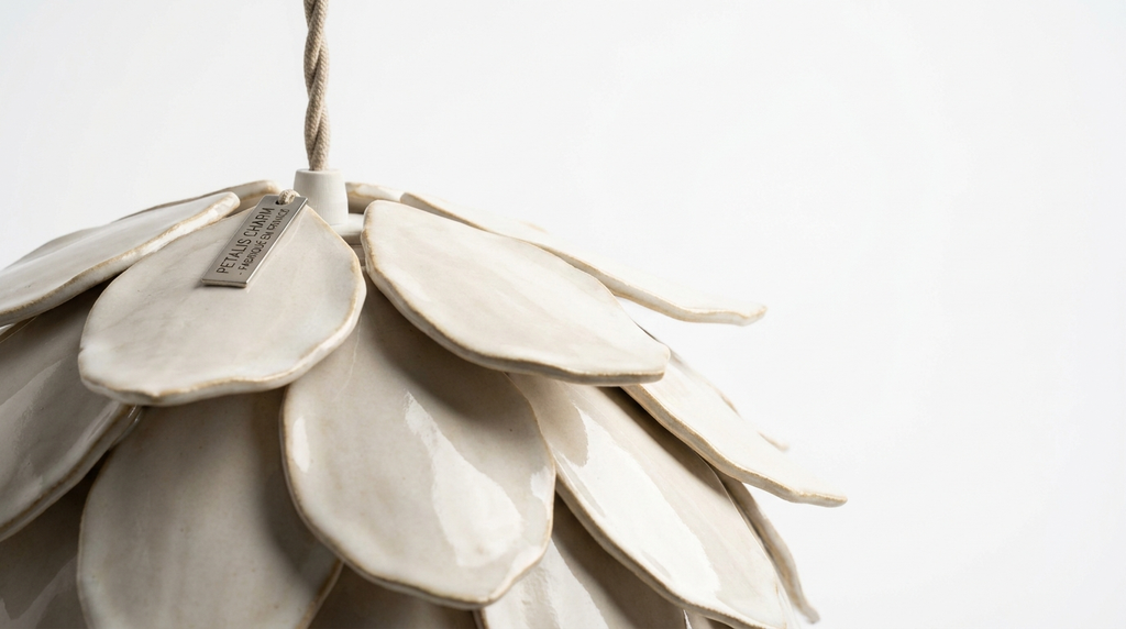 Petalis Charm French Petal Ceramic Pendant Light