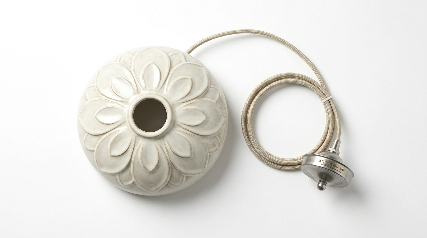 Petalis Charm French Petal Ceramic Pendant Light