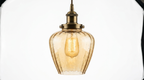Radiant Lantern Retro Glass Pendant Light
