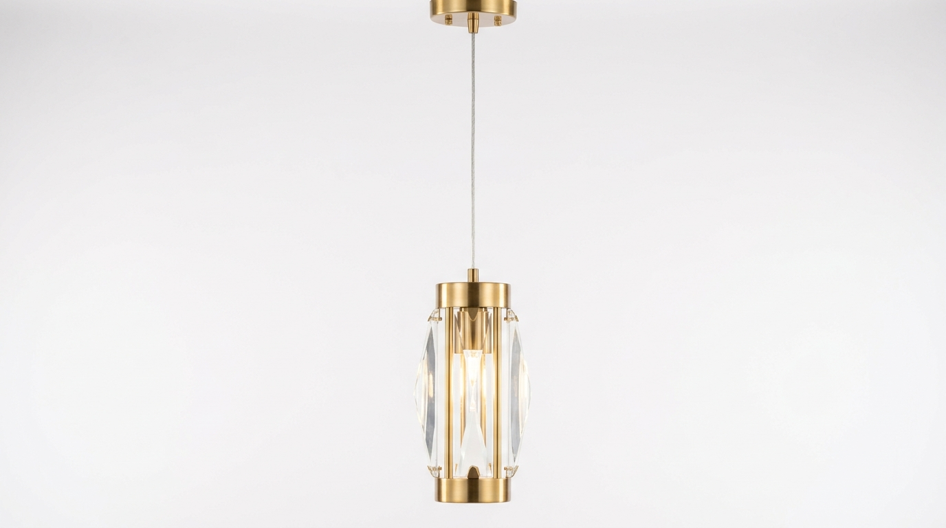 Aurora Luxe Modern Crystal Glass Pendant Light
