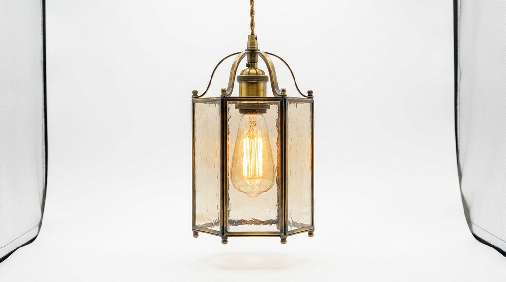 Radiant Lantern Retro Glass Pendant Light