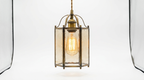 Radiant Lantern Retro Glass Pendant Light