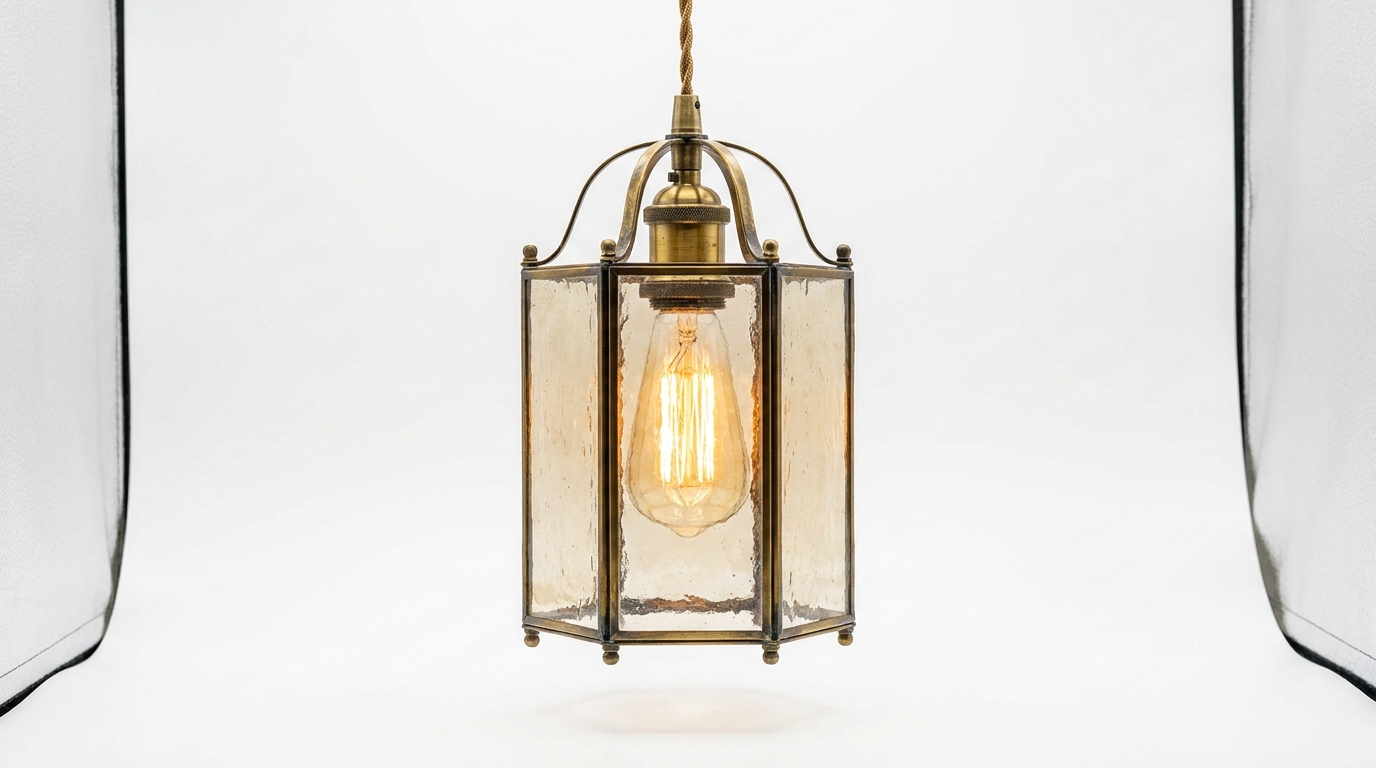 Radiant Lantern Retro Glass Pendant Light