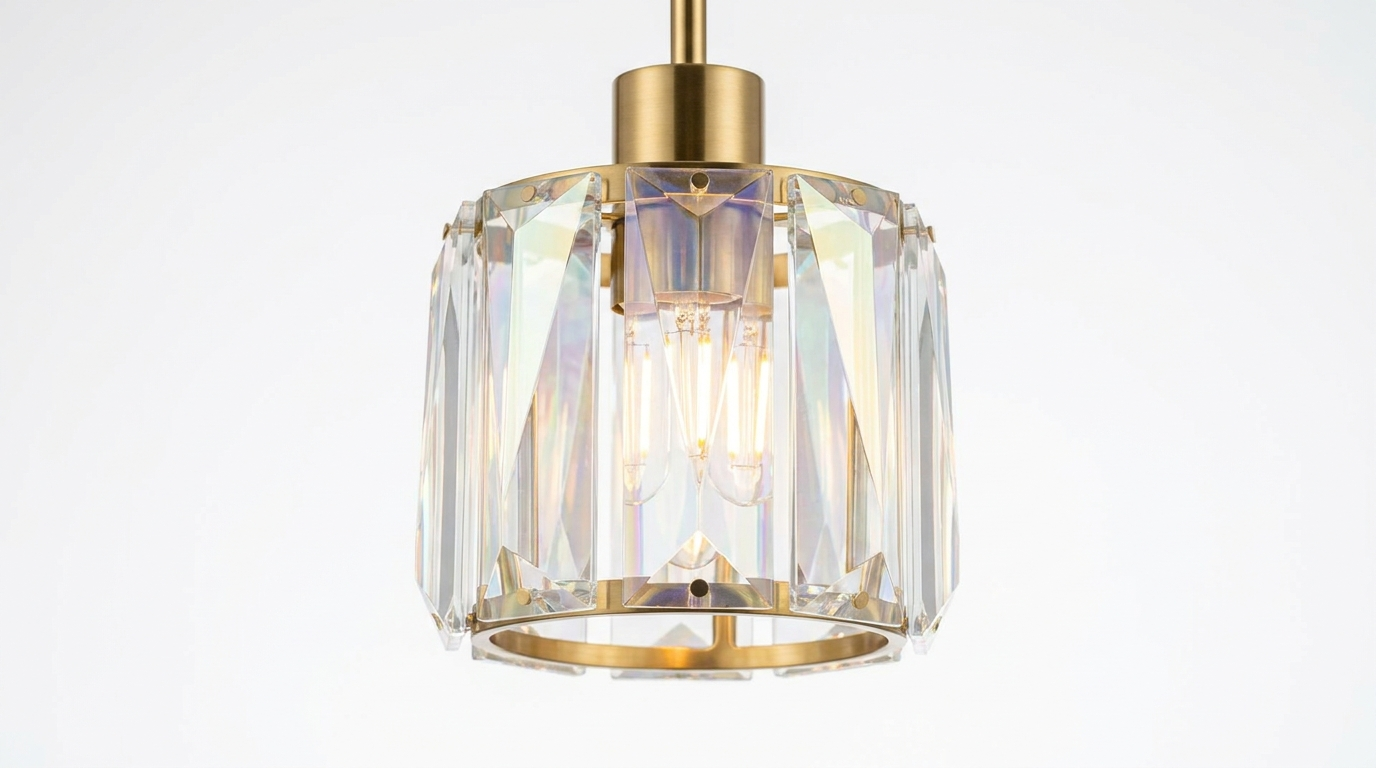 Aurora Luxe Modern Crystal Glass Pendant Light