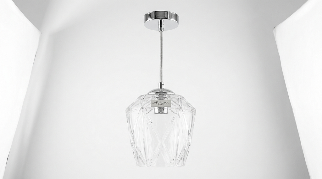 Aurora Luxe Modern Crystal Glass Pendant Light