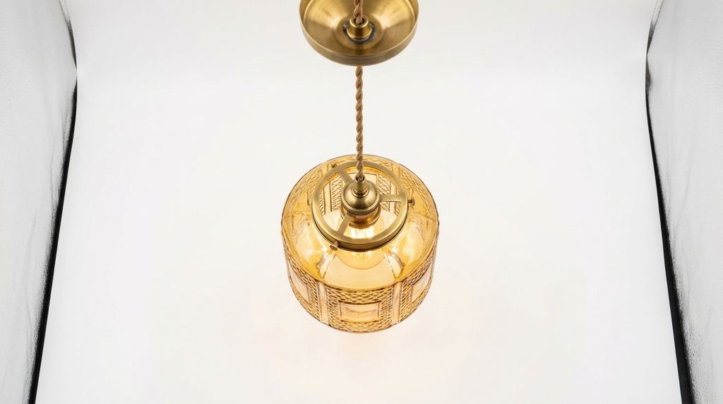 Radiant Lantern Retro Glass Pendant Light