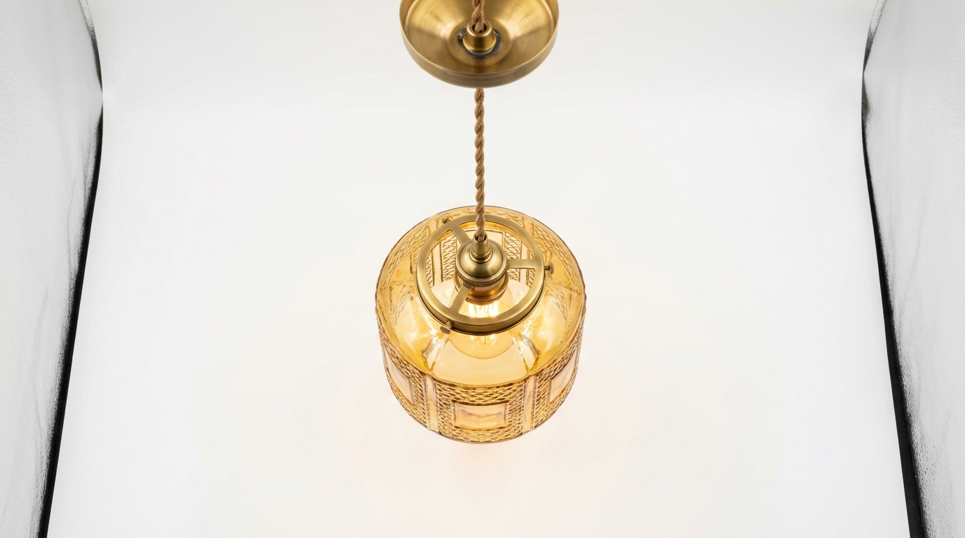 Radiant Lantern Retro Glass Pendant Light
