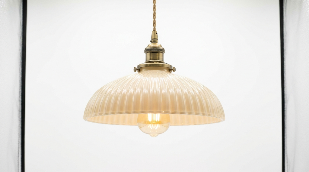 Maison Charm French Cream Glass Pendant Light