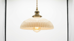 Maison Charm French Cream Glass Pendant Light