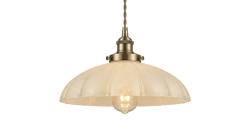 Maison Charm French Cream Glass Pendant Light