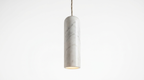 Nordic Long Tube Natural Marble Pendant Light